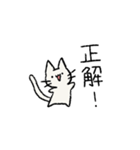 しろいねこ【日常】【敬語】（個別スタンプ：37）