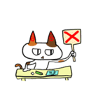 合耳猫〜保育士資格試験めざせ合格！〜（個別スタンプ：10）