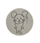 落書きねずみの敬語（個別スタンプ：1）