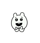 シンプルくま？（個別スタンプ：4）