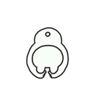 シンプルくま？（個別スタンプ：6）
