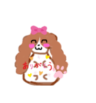 キャバリアたんたん（個別スタンプ：3）