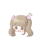 うさ耳ヘア女の子（個別スタンプ：1）
