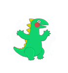 きょうりゅうのかんちゃんとへんないきもの（個別スタンプ：2）