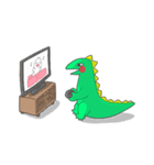 きょうりゅうのかんちゃんとへんないきもの（個別スタンプ：10）
