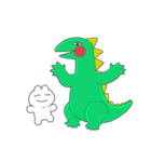 きょうりゅうのかんちゃんとへんないきもの（個別スタンプ：16）