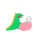 きょうりゅうのかんちゃんとへんないきもの（個別スタンプ：17）