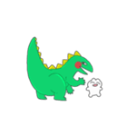 きょうりゅうのかんちゃんとへんないきもの（個別スタンプ：18）