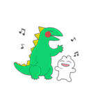 きょうりゅうのかんちゃんとへんないきもの（個別スタンプ：19）