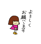 おかっぱちゃん vol.1（個別スタンプ：27）