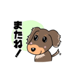ミニチュアダックスのチョコくん（個別スタンプ：14）