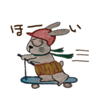 不器用なうさぎ・ぎんさんの心の叫び（個別スタンプ：2）