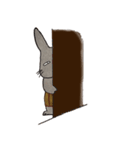 不器用なうさぎ・ぎんさんの心の叫び（個別スタンプ：5）