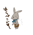 不器用なうさぎ・ぎんさんの心の叫び（個別スタンプ：9）