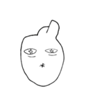 うめぼしをたべたうさぎ（個別スタンプ：1）