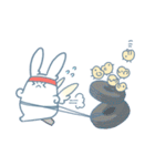 羽うさぎのスタンプ（個別スタンプ：19）