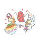 羽うさぎのスタンプ（個別スタンプ：23）