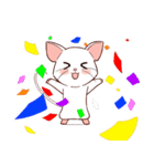 しろねずみちゃんのスタンプ1（個別スタンプ：15）