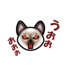 シャムにゃんのリム（個別スタンプ：3）