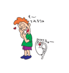 ジョンとねこ（個別スタンプ：8）