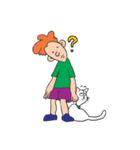 ジョンとねこ（個別スタンプ：22）