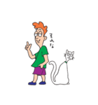 ジョンとねこ（個別スタンプ：24）