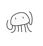 しろいくらげ～びっくり篇（個別スタンプ：18）