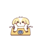 ふわまるシーズーの使えるスタンプ（個別スタンプ：37）