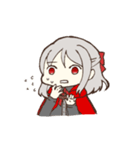銀髪赤目ちゃんのスタンプ（個別スタンプ：6）