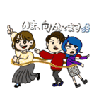 リオティンと楽しい姉妹たち（個別スタンプ：16）