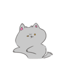 あむちゃん 灰色こねこ登場編（個別スタンプ：4）