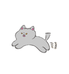 あむちゃん 灰色こねこ登場編（個別スタンプ：7）