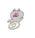 あむちゃん 灰色こねこ登場編（個別スタンプ：10）