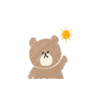 ゆるいクマの日常スタンプ（個別スタンプ：3）