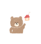 ゆるいクマの日常スタンプ（個別スタンプ：6）