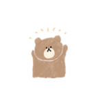 ゆるいクマの日常スタンプ（個別スタンプ：25）