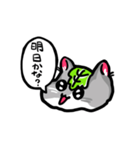 かしわハムちゃんのたずねるねずみスタンプ（個別スタンプ：7）