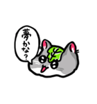 かしわハムちゃんのたずねるねずみスタンプ（個別スタンプ：8）