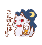 黒ずきんちゃんと銀色のおおかみさん2（個別スタンプ：2）