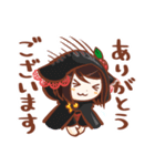 黒ずきんちゃんと銀色のおおかみさん2（個別スタンプ：4）
