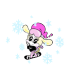 Moo＆Woo(スノーボード)（個別スタンプ：25）