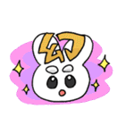 まゆげがふというさぎ（個別スタンプ：3）