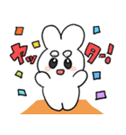 まゆげがふというさぎ（個別スタンプ：24）
