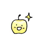 カラフルりんご。（個別スタンプ：3）