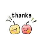 カラフルりんご。（個別スタンプ：21）