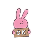 じゃんけんのパーに強いうさぎ（個別スタンプ：12）