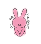 じゃんけんのパーに強いうさぎ（個別スタンプ：18）