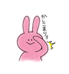 じゃんけんのパーに強いうさぎ（個別スタンプ：20）