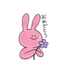 じゃんけんのパーに強いうさぎ（個別スタンプ：24）