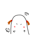 シーツをかぶった女の子（個別スタンプ：5）
